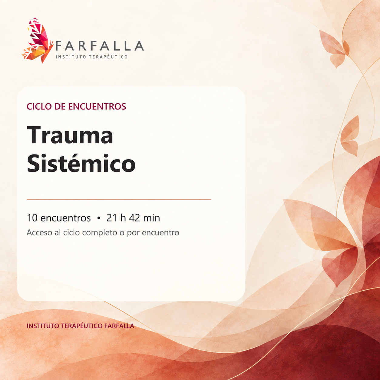Afiche del Ciclo de Encuentros Online: Trauma Sistémico